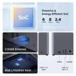 Servidor UGreen NASync DH4300 Plus Rockchip A76+A55 8 núcleos 2.0 GHz - Imagem 10
